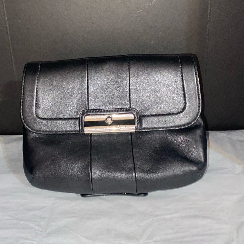 Coach Kristen Black Leather Crossbody Bag